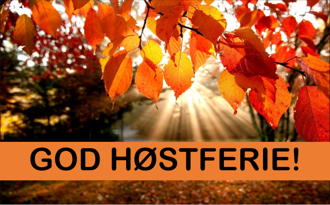 HØSTFERIE UKE 40 - Ingen fektetrening!